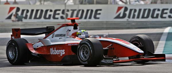 Saknade fart Marcus Ericsson kunde aldrig blanda sig i toppen i GP2-racet i Abu Dhabi. Hans bil saknade toppfarten som krävdes. FOTO: AP