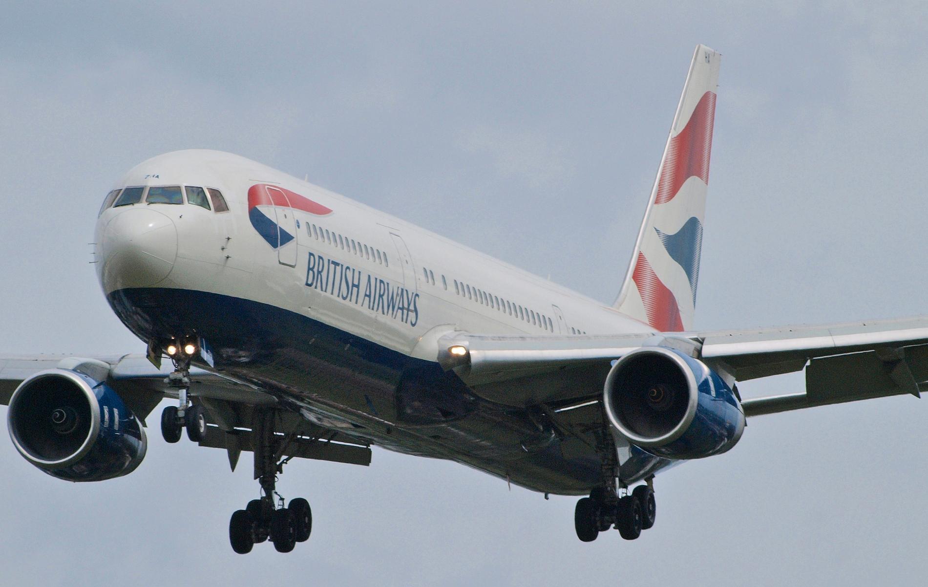 En fripasagerare föll mot döden från ett British Airways-plan (OBS. Planet på bilden har inget med artikeln att göra).