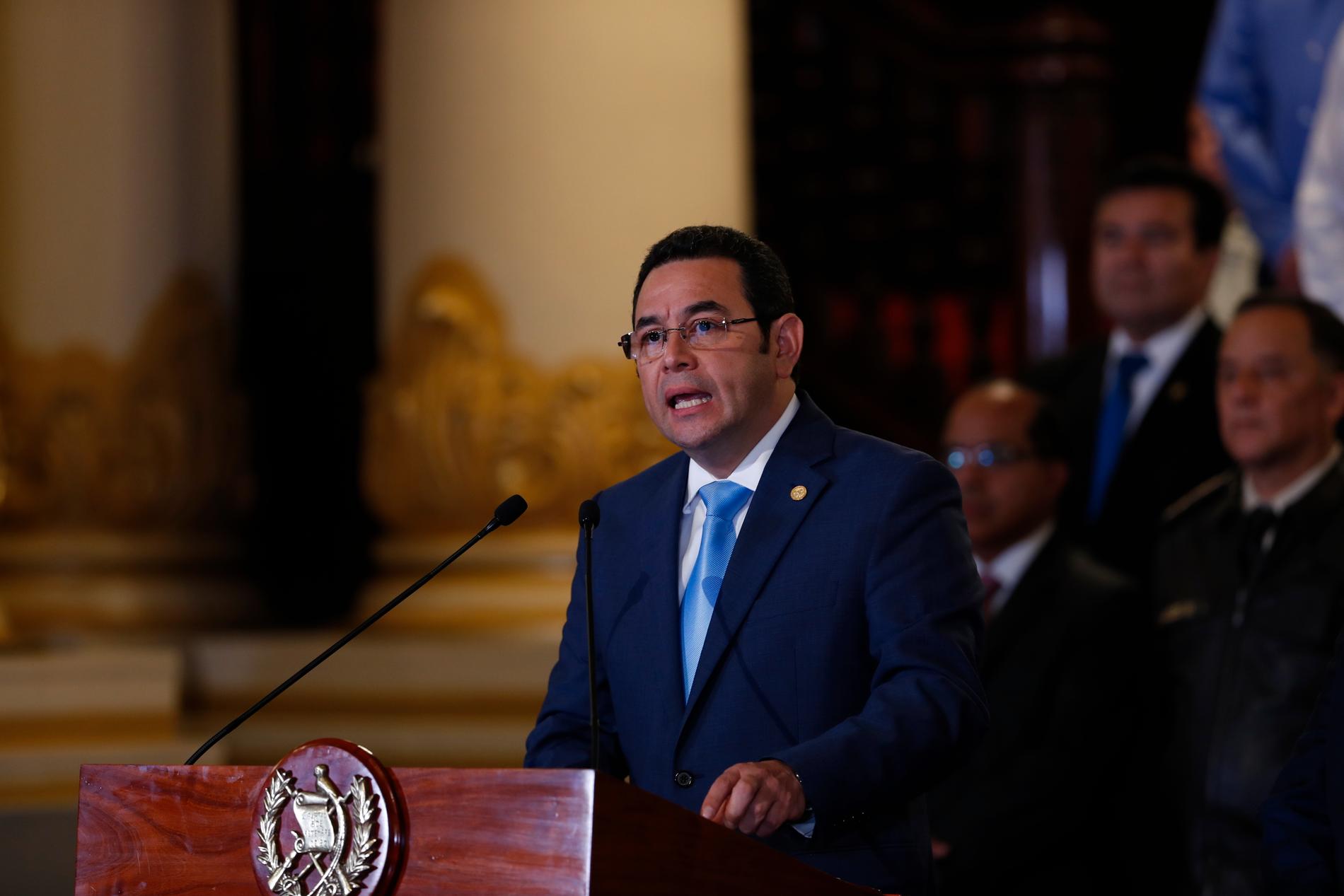 Guatemalas president Jimmy Morales meddelade på måndagen att Guatemala kommer att stoppa Cicigs mandat i landet.
