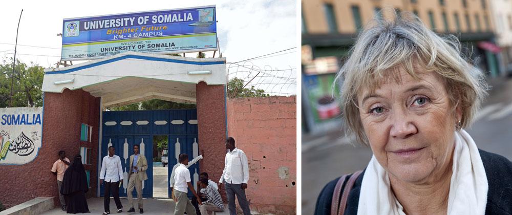 Ann-Margarethe Livh (V) vårdas på sjukhus efter att ha blivit beskjuten i Mogadishu.