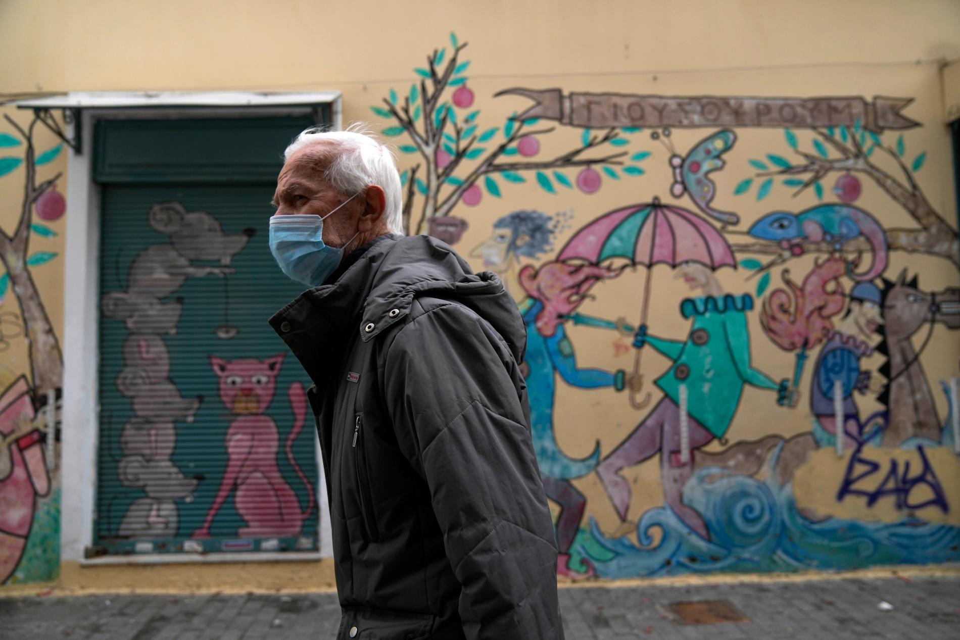 Ovaccinerade 60-plussare i Grekland kommer att få böta.