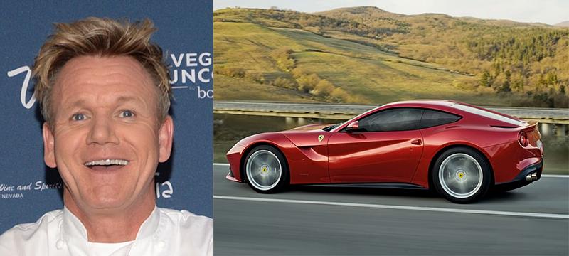 Gordon Ramsay älskar sin supernabba Ferrari F12.