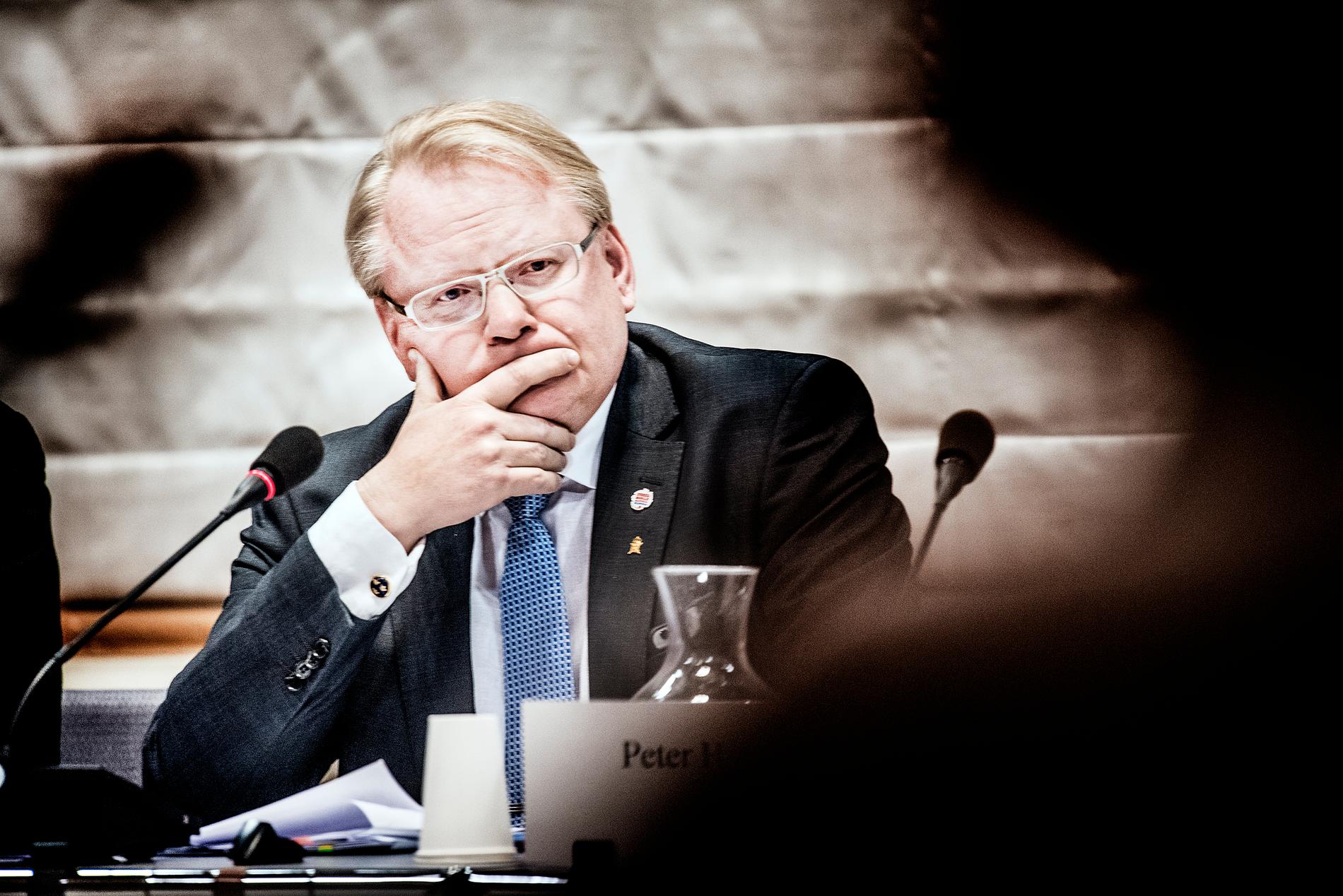 Försvarsminister Peter Hultqvist.