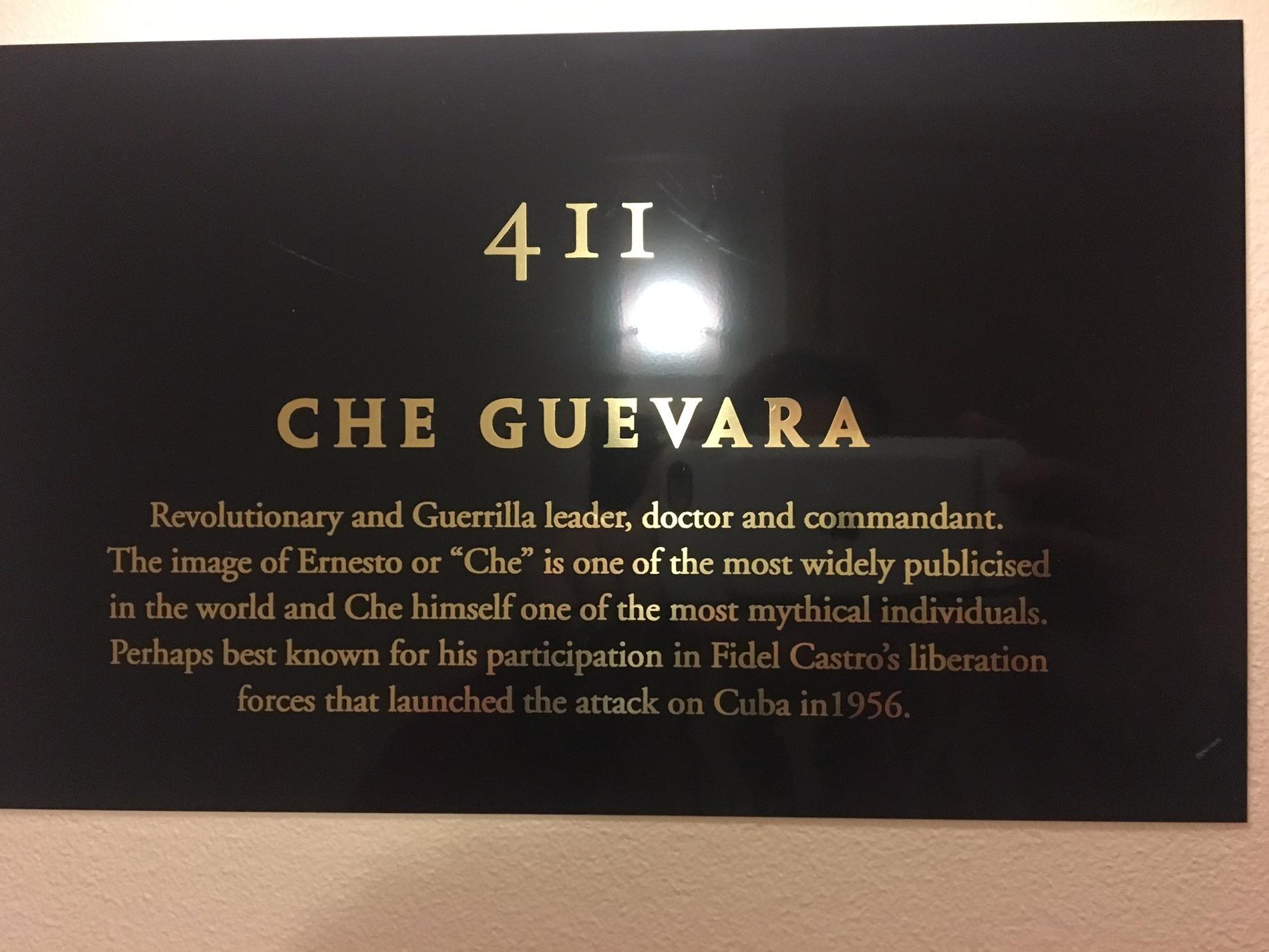 Che Guevara-rummet på Scandic rubinen i Götebog. 