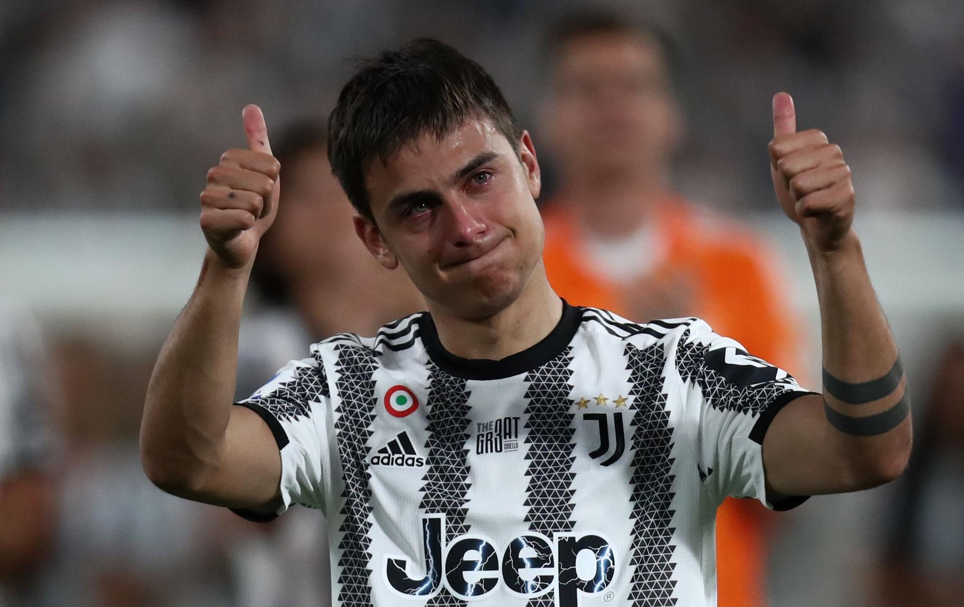 Paulo Dybala i tårar.