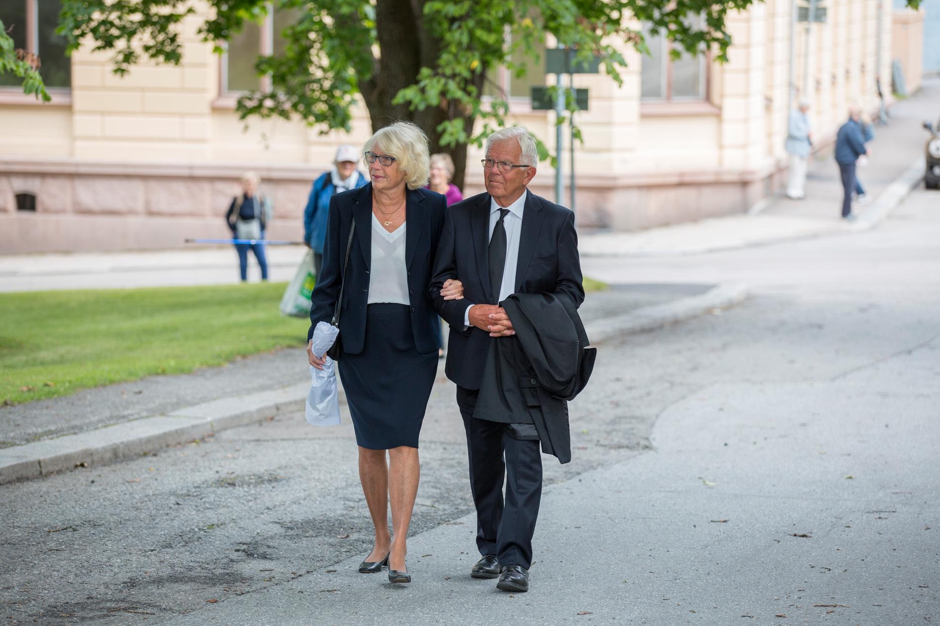 Kristdemokraternas tidigare partiledare Alf Svensson med fru Sonja.