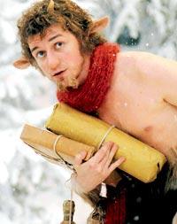 James McAvoy som faunen Herr Tumnus i ”Narnia”.