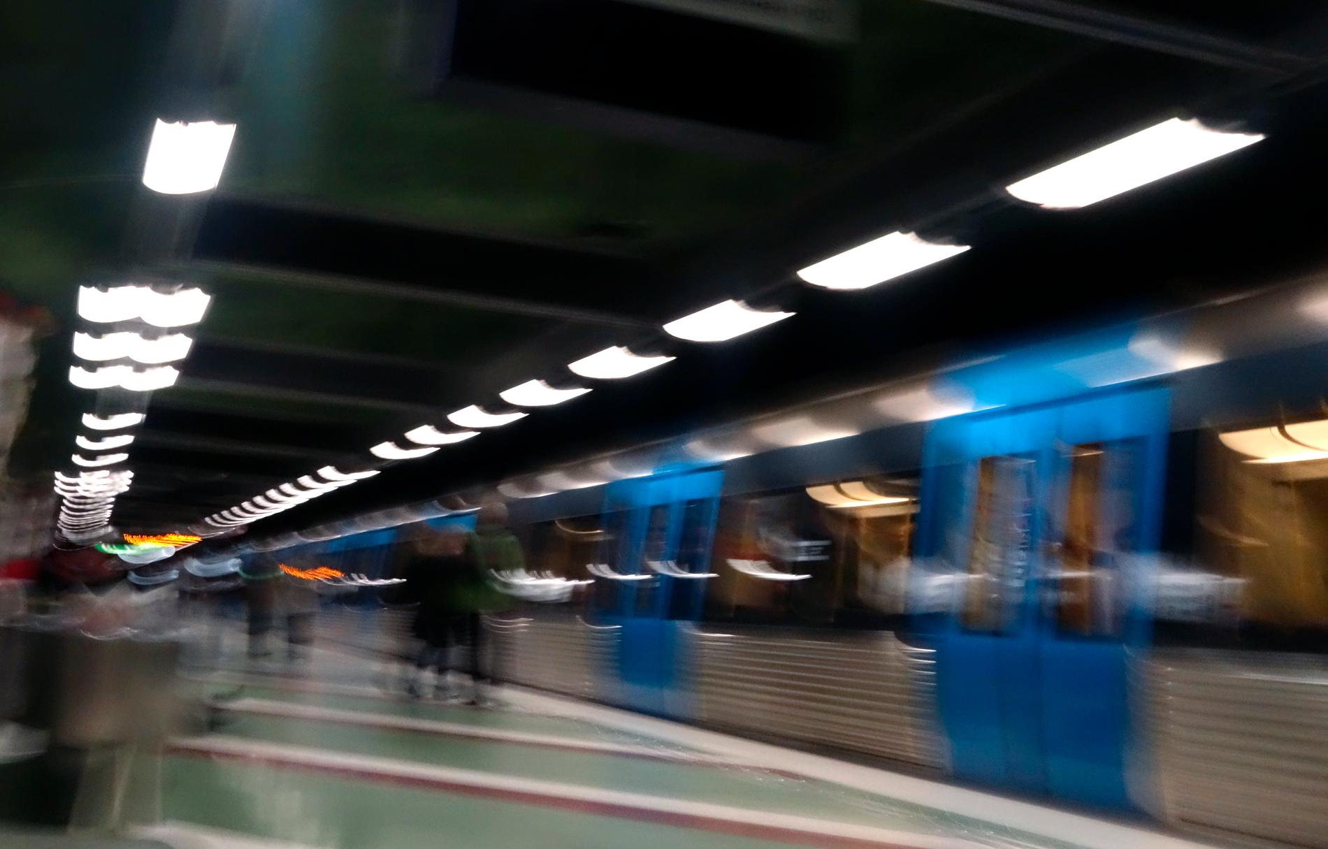 Genrebild, Stockholms tunnelbana. 