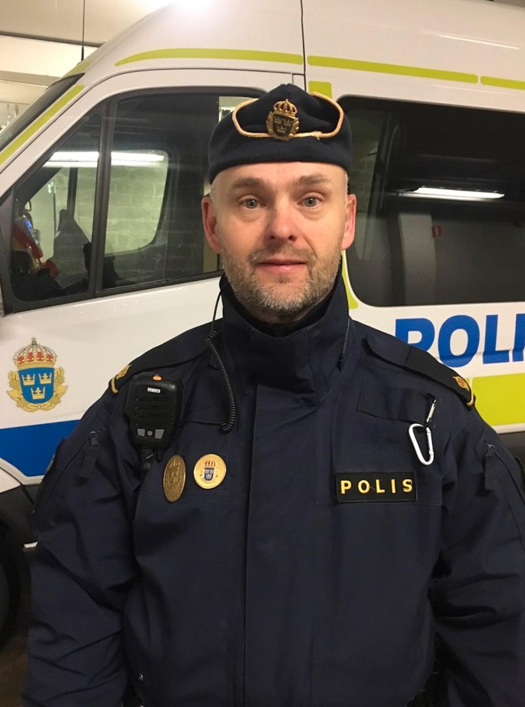 Hans Nilsson, polisassistens och tf. gruppchef på operativa trafikpolisen i Stockholm.