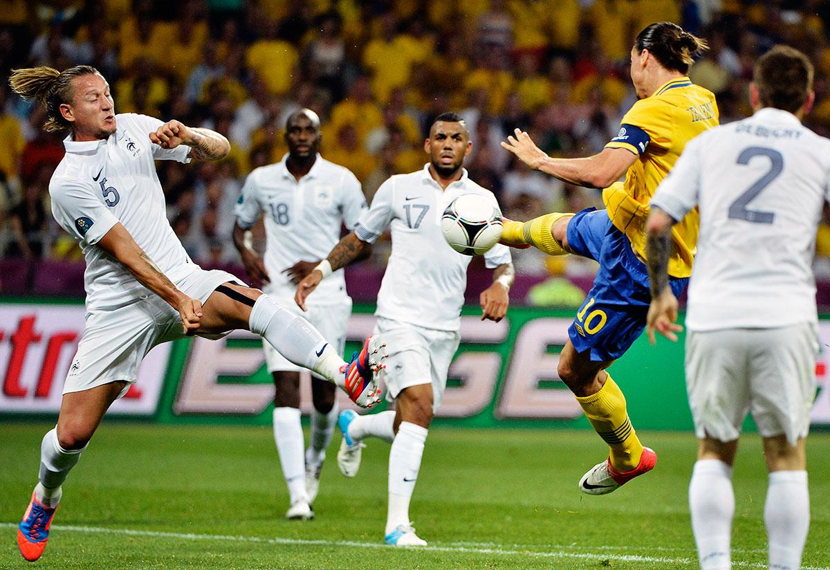 19 juni 2012 Efter två förluster var matchen mot Frankrike i stort sett betydelselös. Men på Olympiastadion i Kiev kom ett av mästerskapets allra vackraste mål – och det kom från Zlatan Ibrahimovics fötter. 54:e minuten.