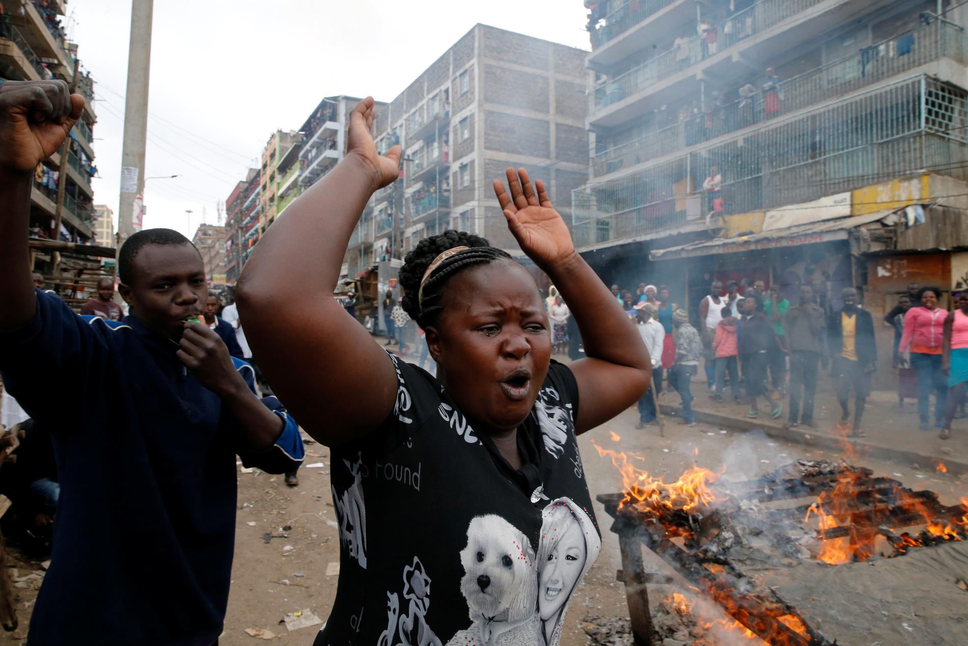 Oroligheter i Kenya efter uppgifter om falskt valresultat