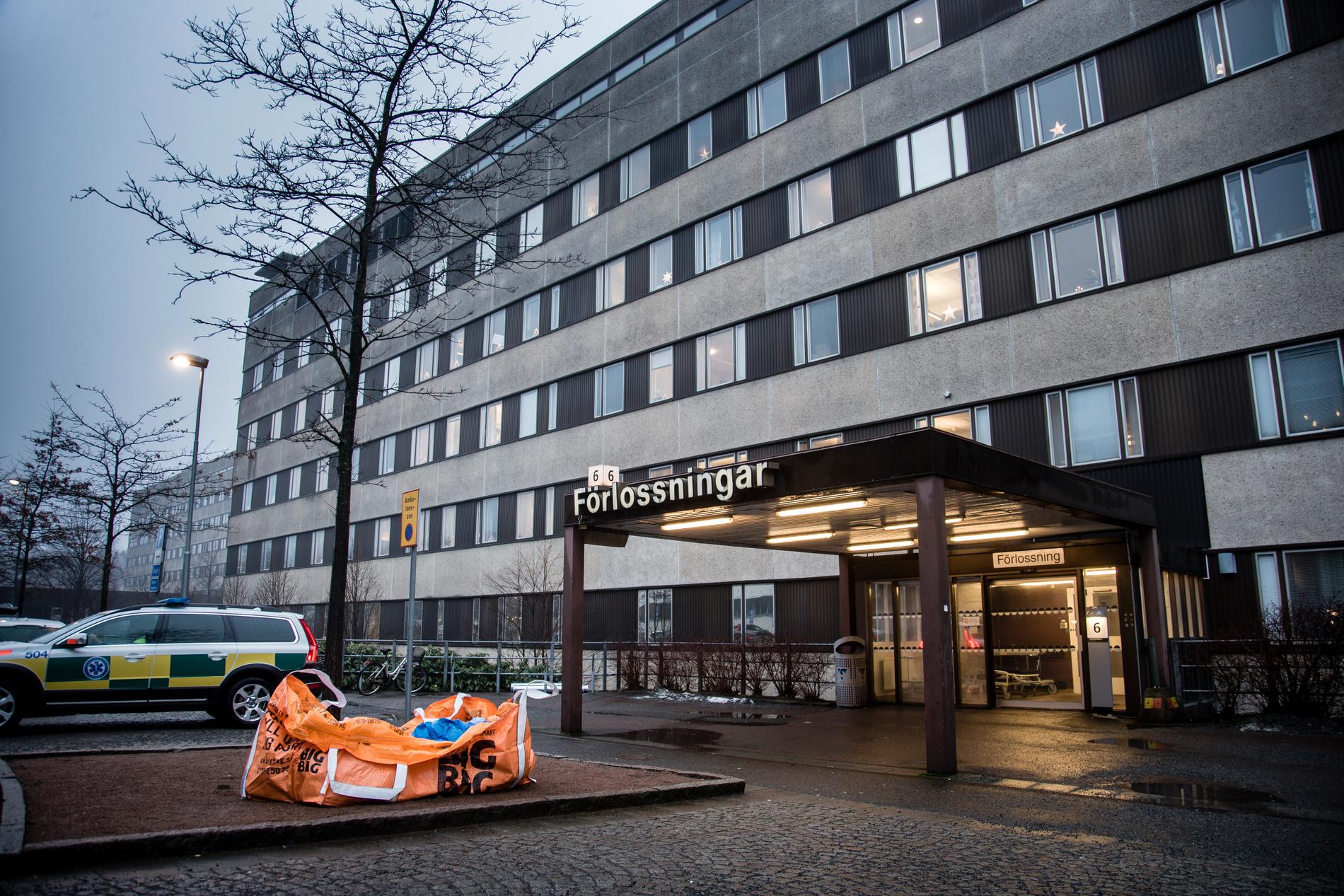 BB på Östra sjukhuset i Göteborg, där familjen Liljeqvist Lindqvist fick hjälp efter förlossningen. 