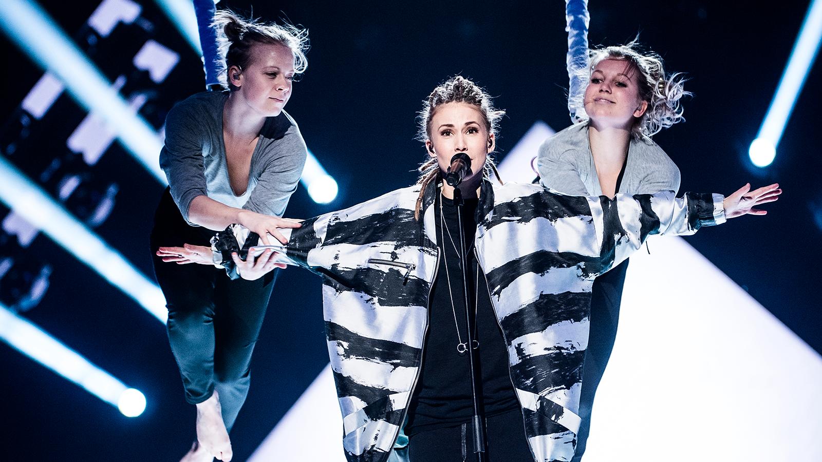 Mariette i Melodifestivalen 2017.