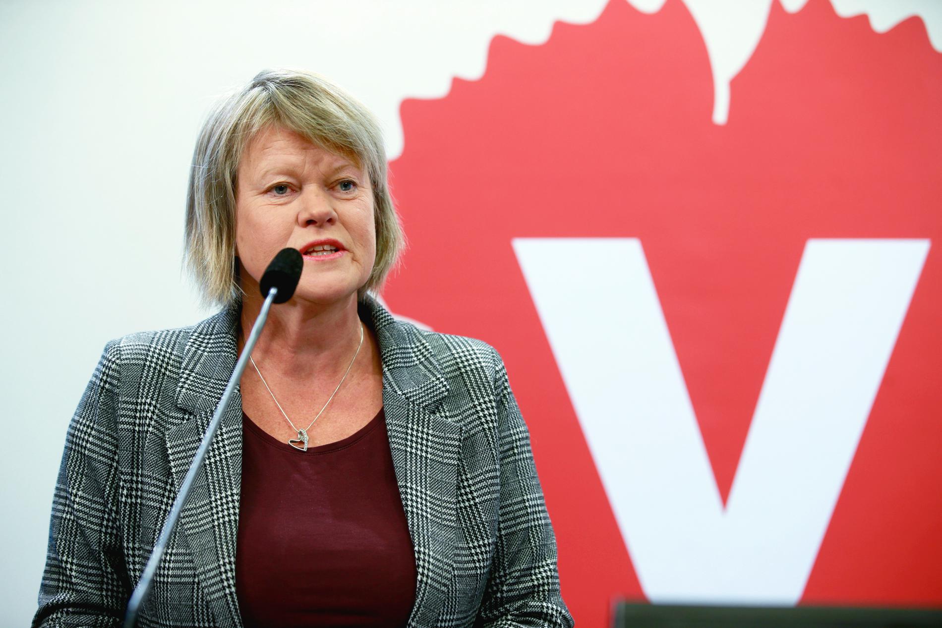 Vänsterpartiets Ulla Andersson, ekonomiskpolitisk talesperson, kandiderar inte till jobbet som ny partiledare. Arkivbild.