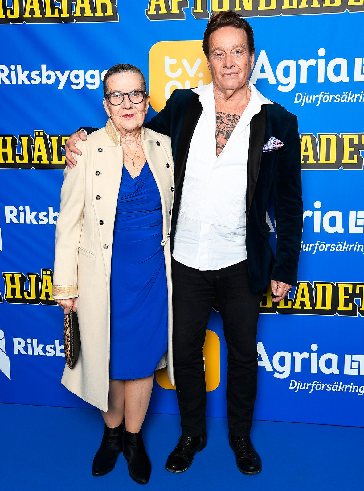 Björn Ranelid tillsammans med hustrun Margareta Nilsson. 