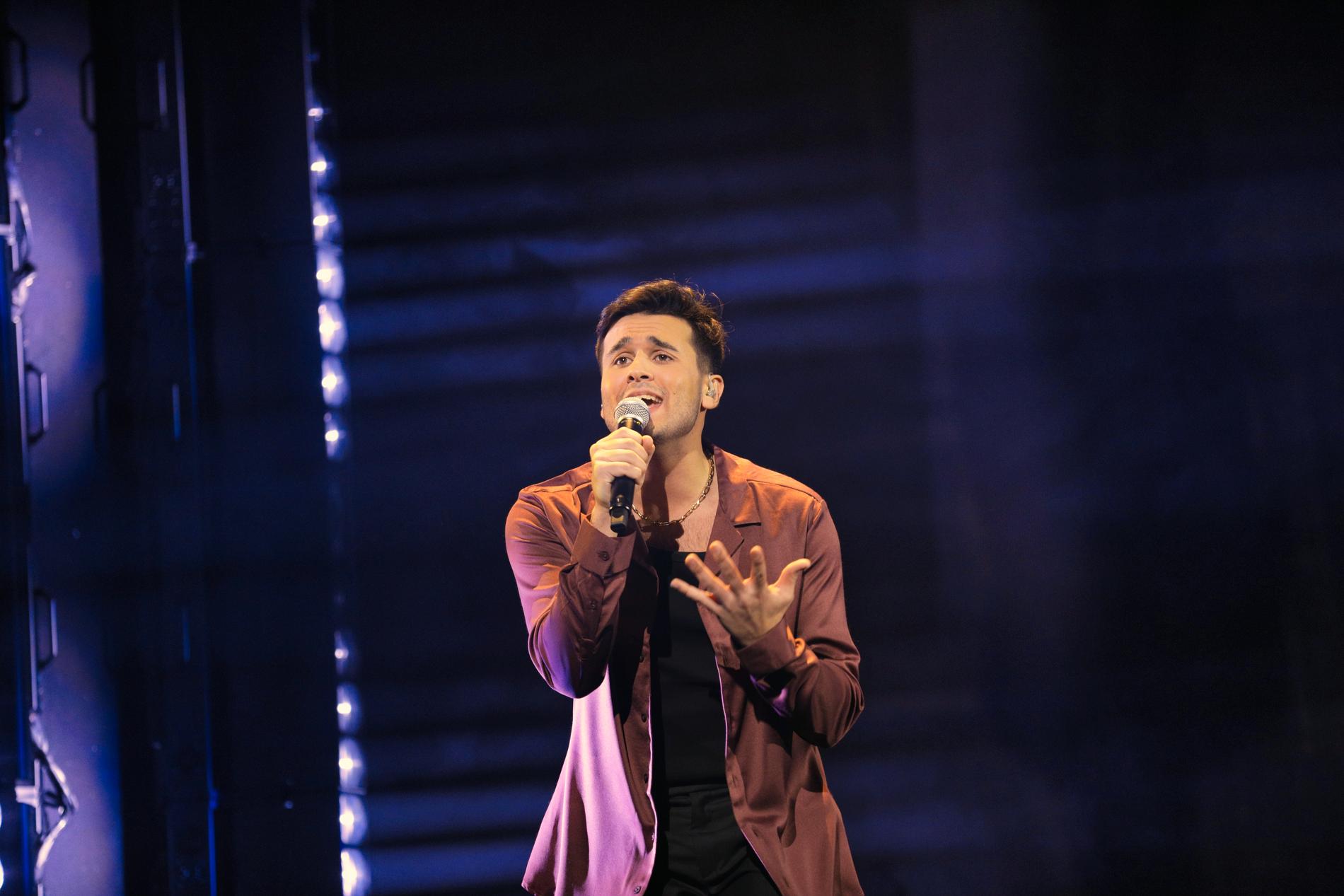 Angelino Markenhorn tävlar med ”The end” i Melodifestivalen.