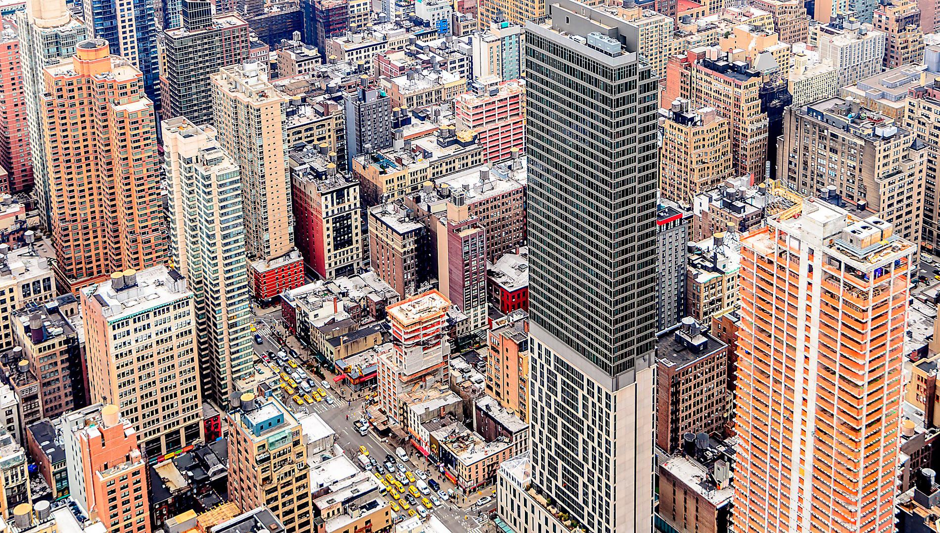 Downtown, New York, en stad i förfall enligt Thomas Pynchon. Foto: Raghu Ramaswamy