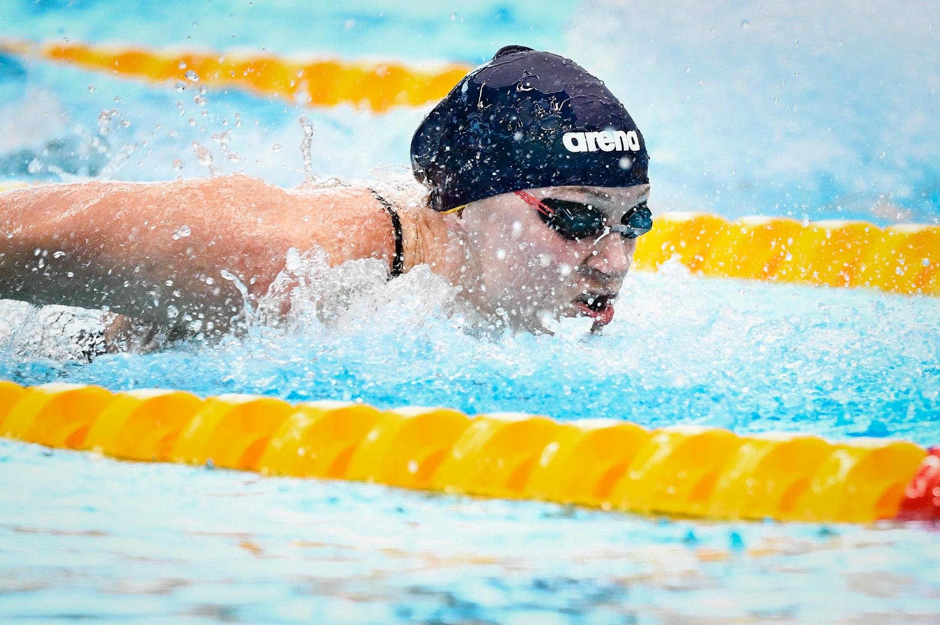 Sarah Sjöström tog dubbla segrar direkt i nystartade Champions Swim Series. Arkivbild.