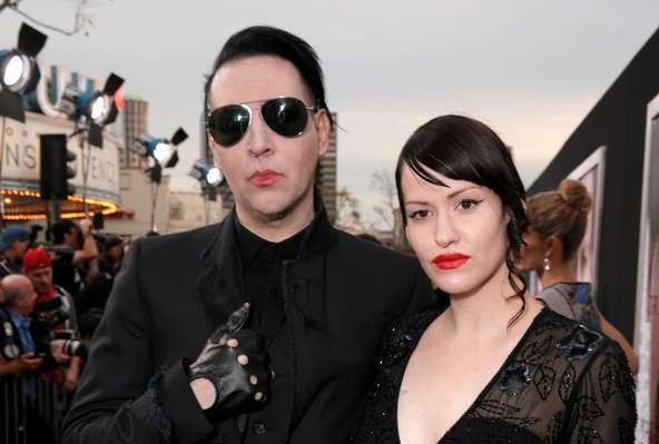 Marilyn Manson och Lindsay Usich 2014. 