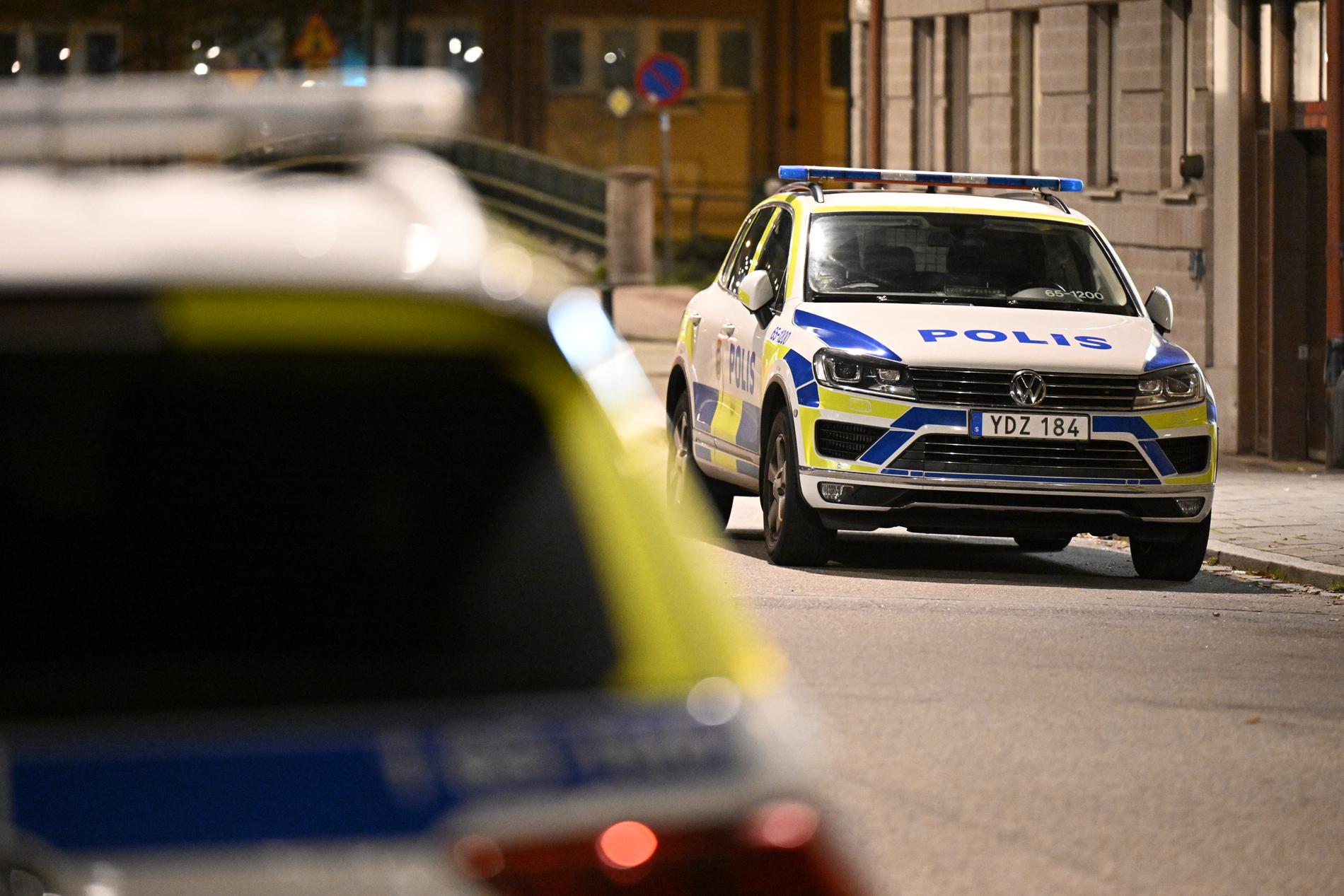Polisinsats i Malmö.
