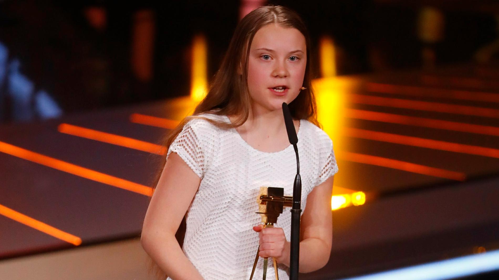 Greta Thunberg prisades på en tysk tv-gala.