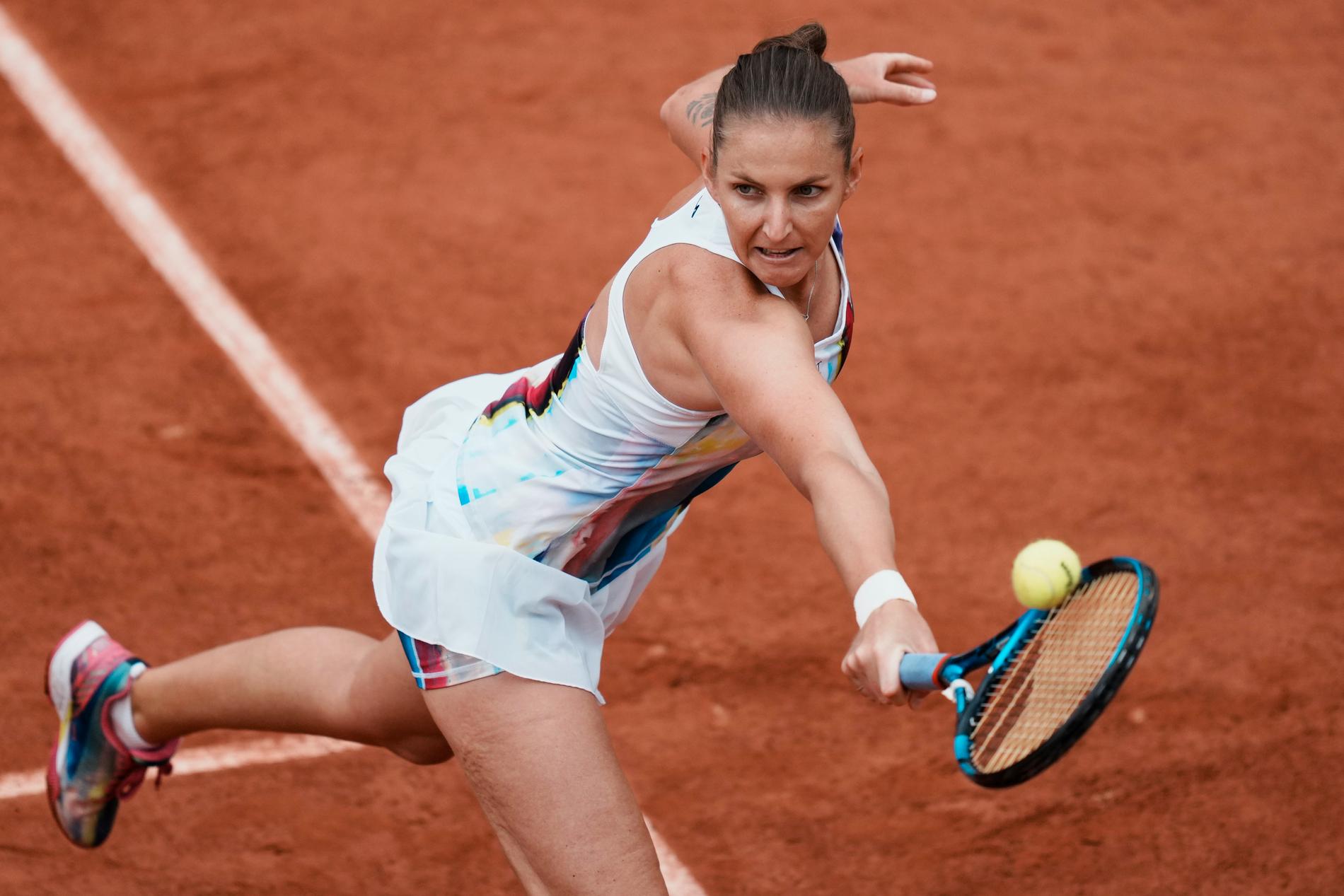 Karolina Pliskova har spelat färdigt i Franska mästerskapen.