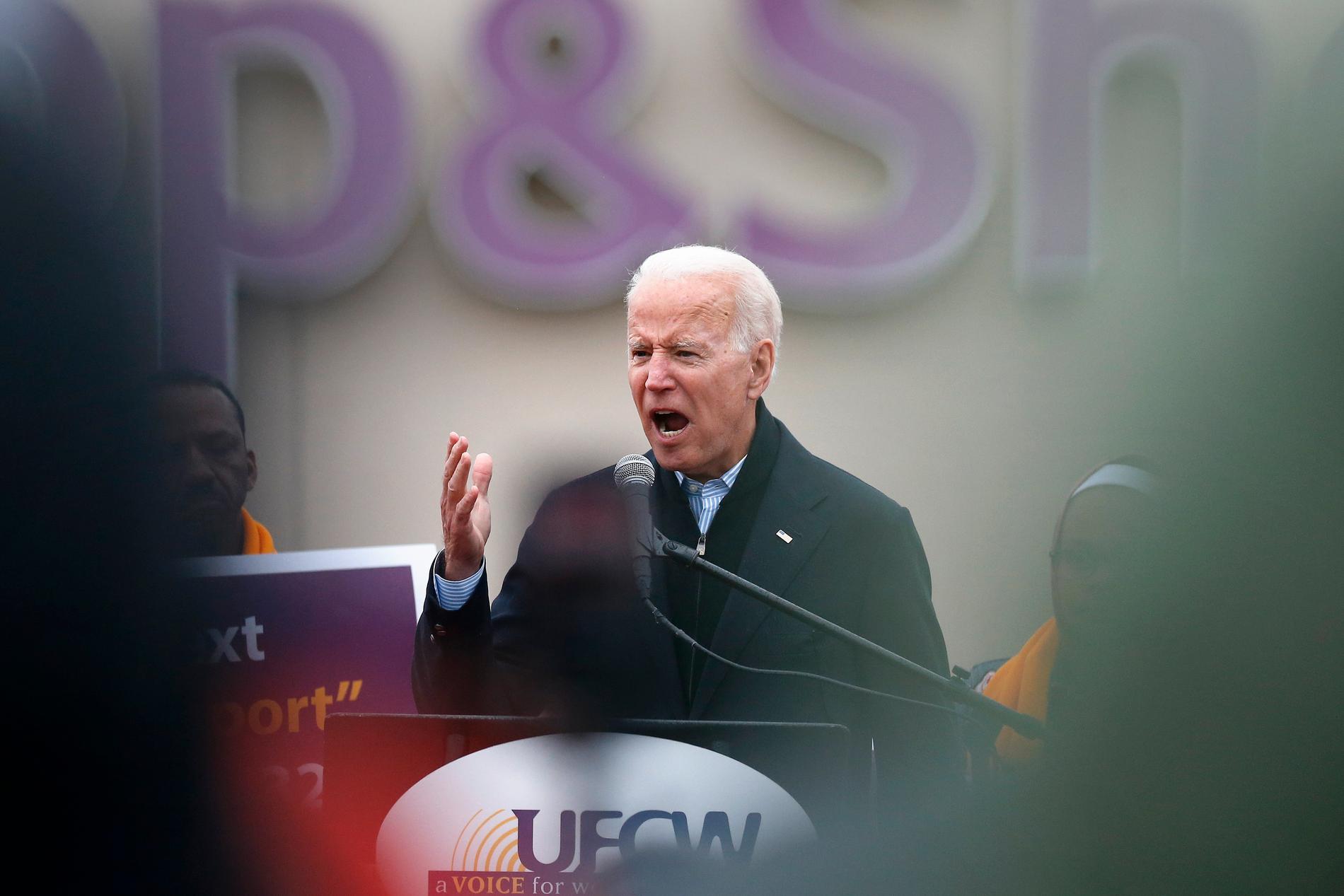 Joe Biden, 76, kandiderar i nästa års presidentval.
