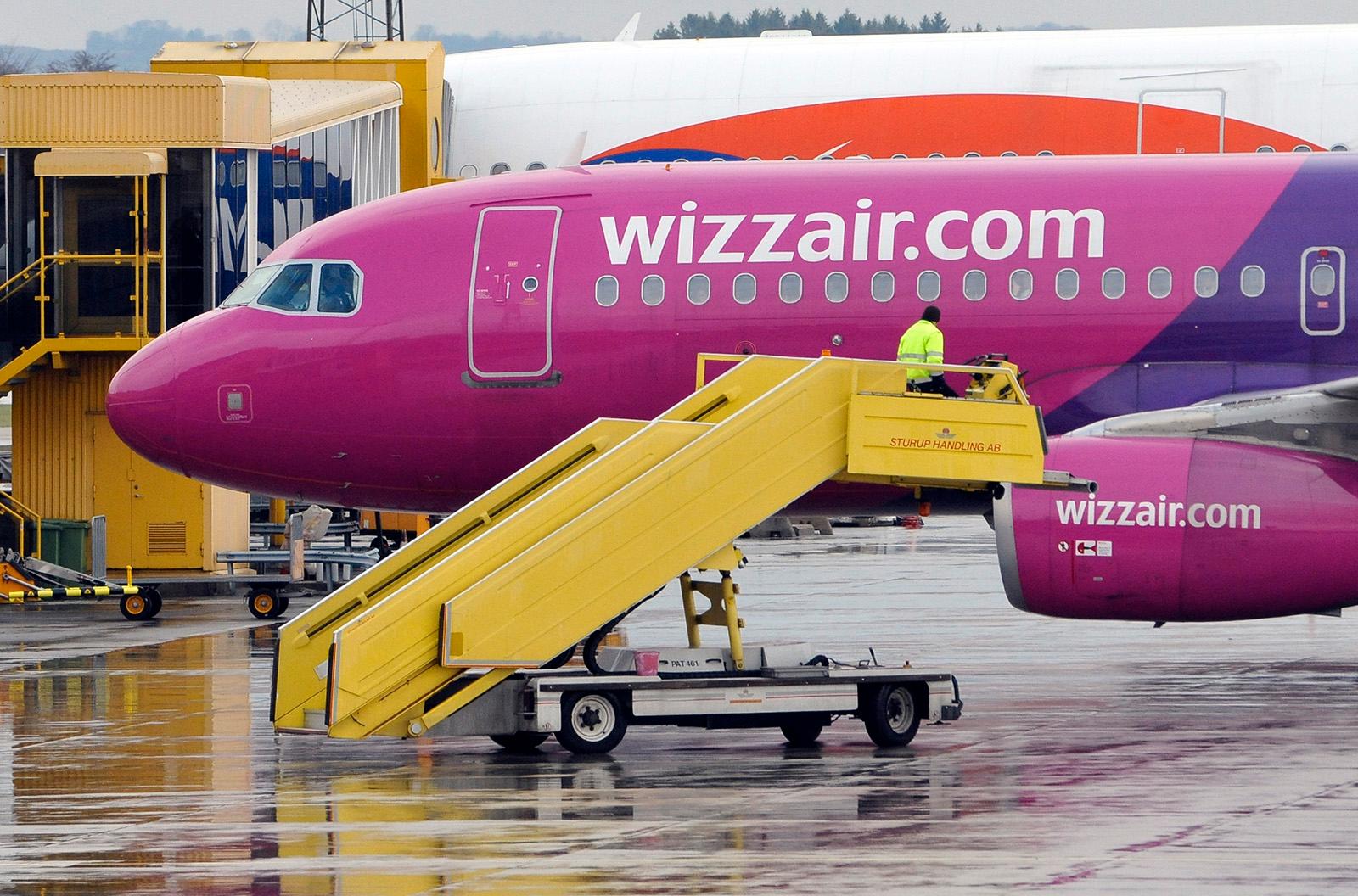 Wizz Air-planet tvingades nödlanda på Sturup. OBS! Planet på bilden är inte det aktuella flygplanet.