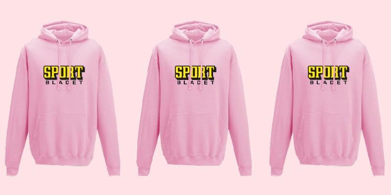 Sportbladets rosa hoodie är ett måste i höst.