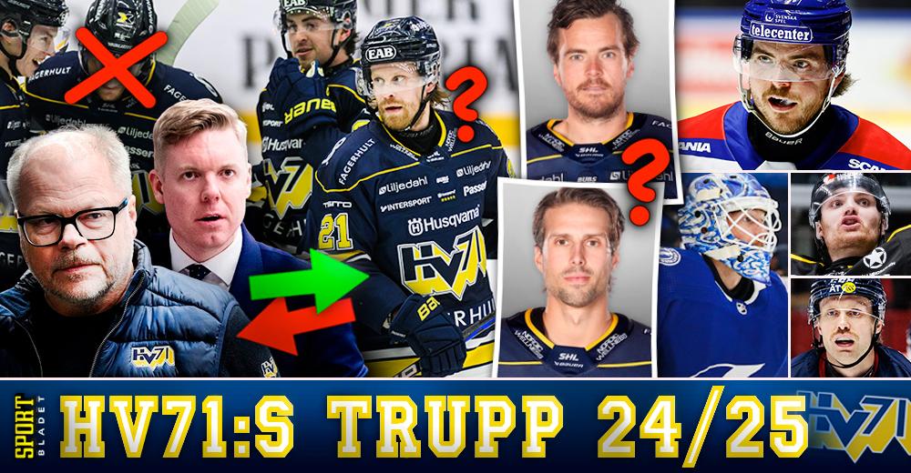 Hv71: Silly season 2024–25: HV71 – så ska de bygga om laget