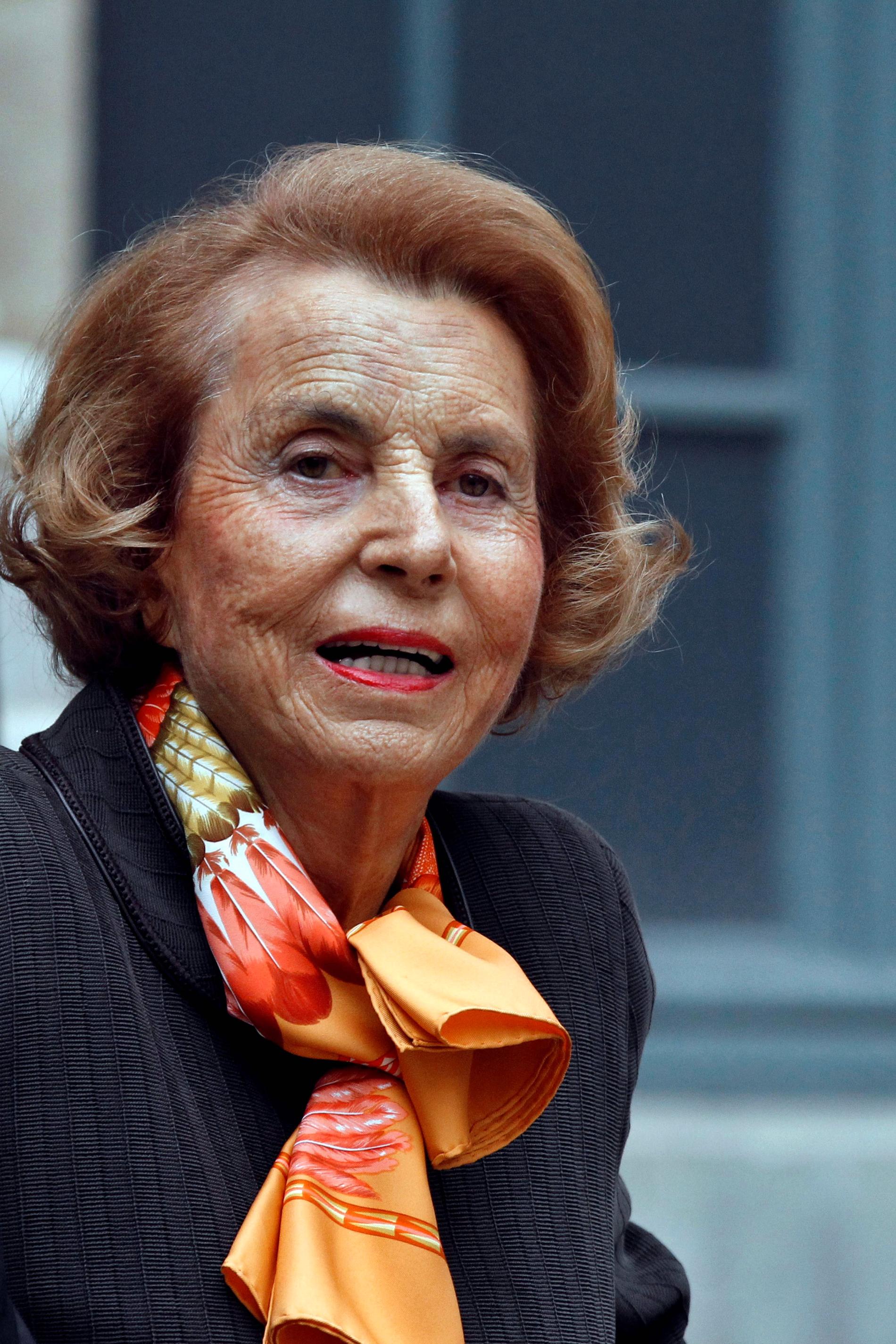 Liliane Bettencourt på Franska institutet i Paris den 12 oktober 2011.