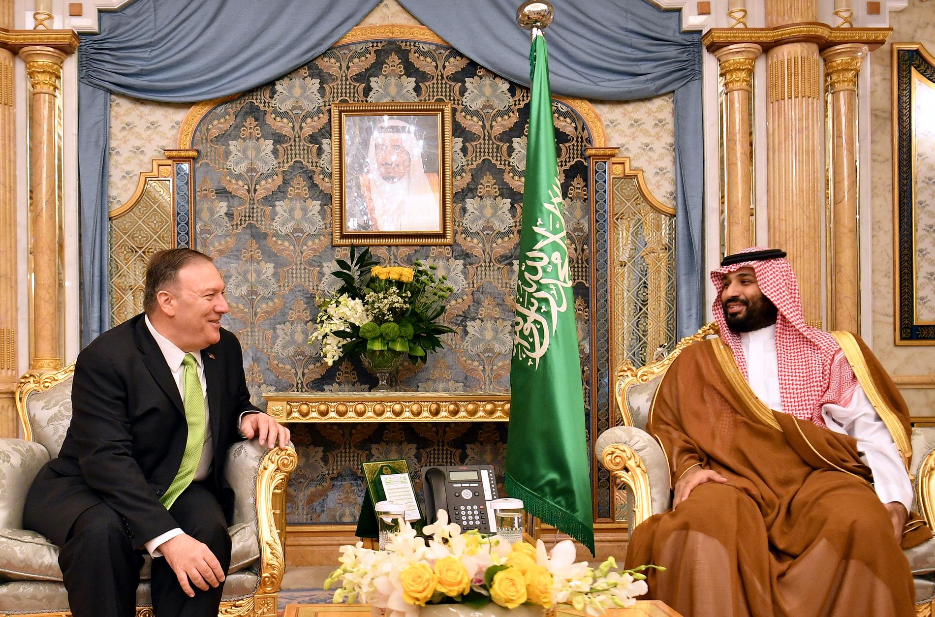 USA:s utrikesminister Mike Pompeo träffade Saudiarabiens kronprins Mohammed bin Salman på onsdagen.