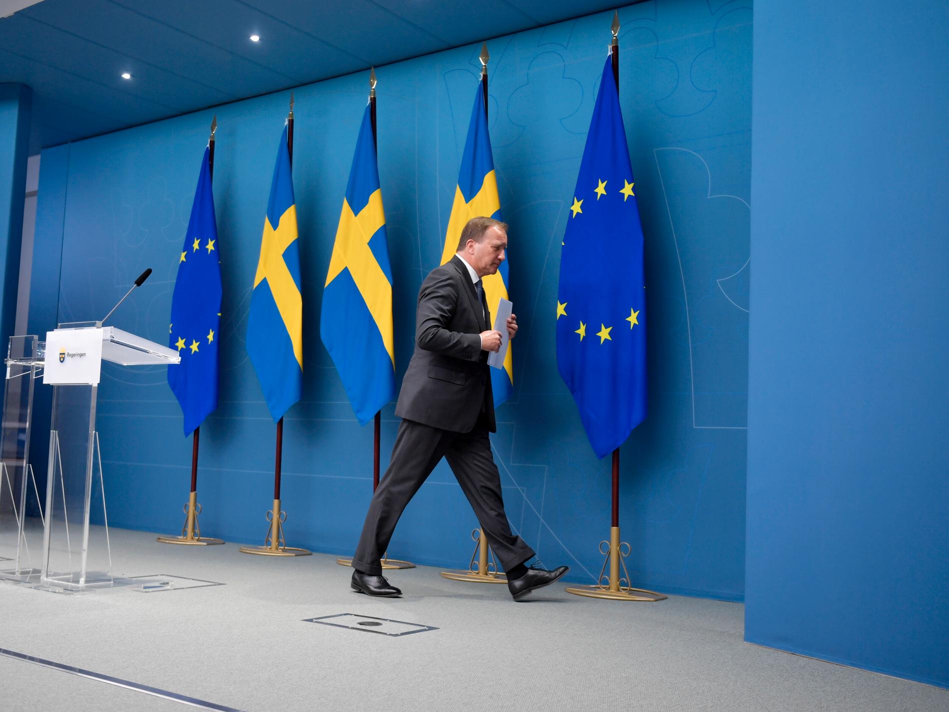 STOCKHOLM 20210621 Statsminister Stefan Löfven (S) har till på måndag midnatt på sig att hitta en politisk väg ut efter misstroendet.