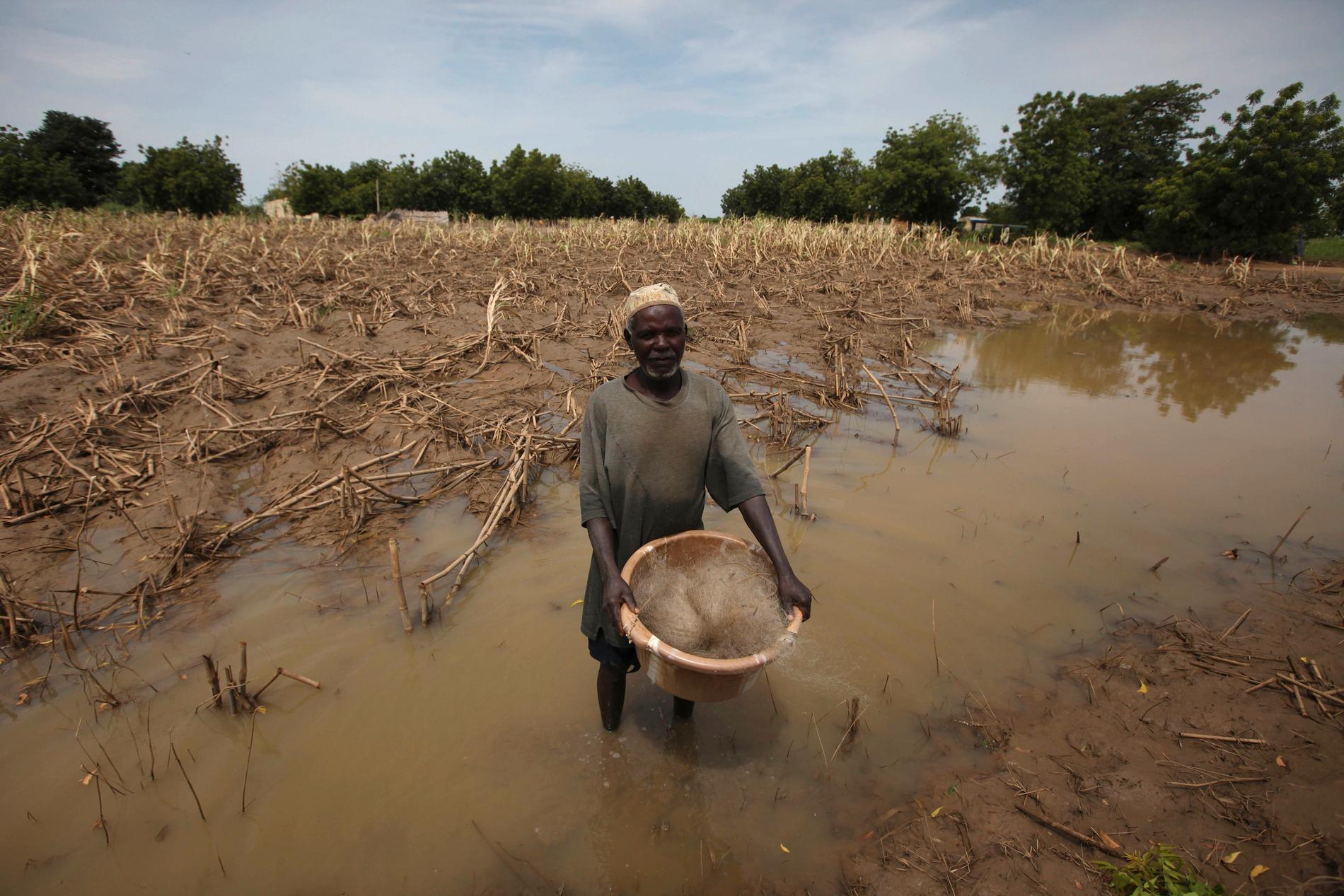 Nigeria drabbas varje år av svåra översvämningar. Bilden är tagen 2010.