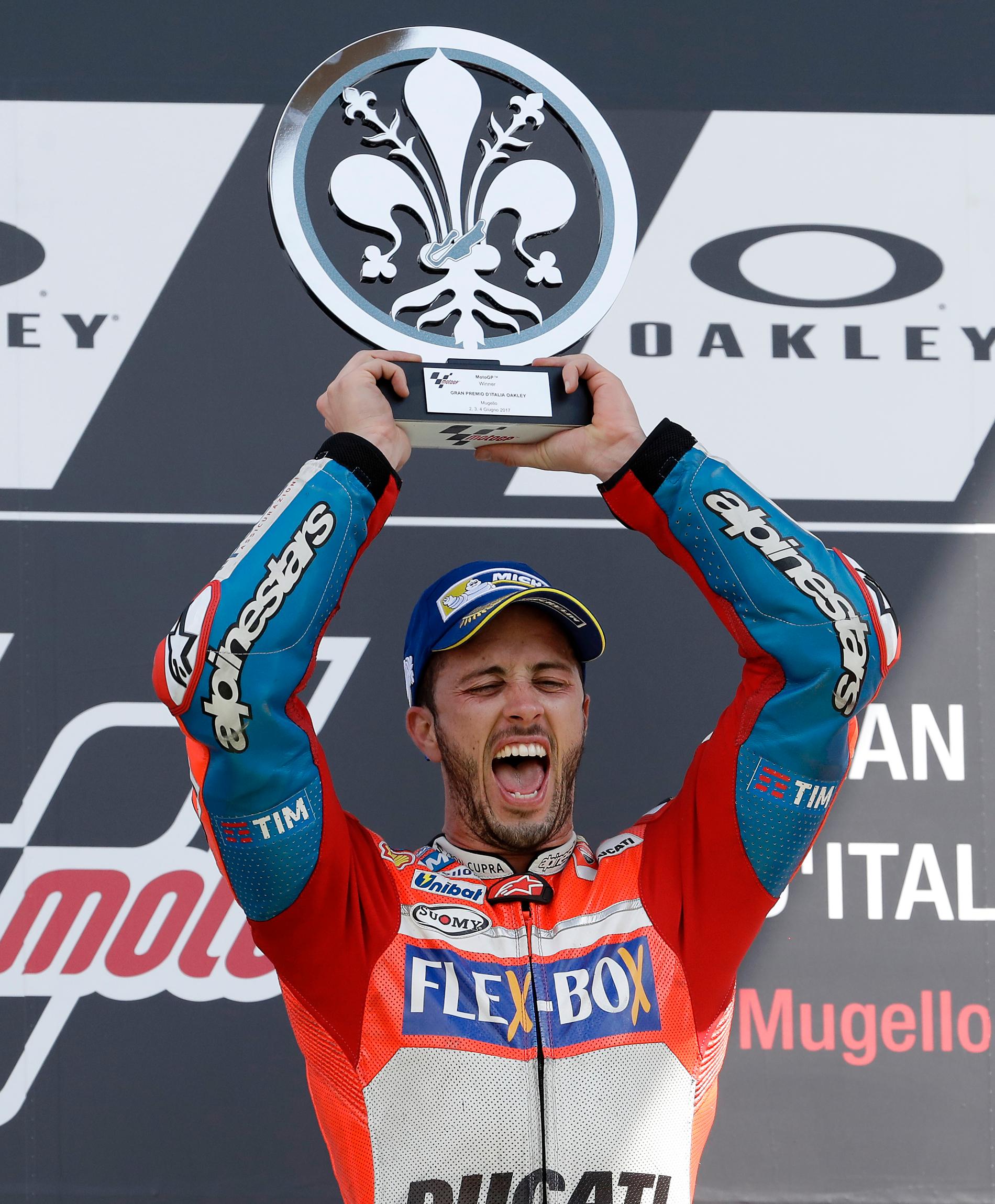 Andrea Dovizioso vann i Italien - trots kräksjuka