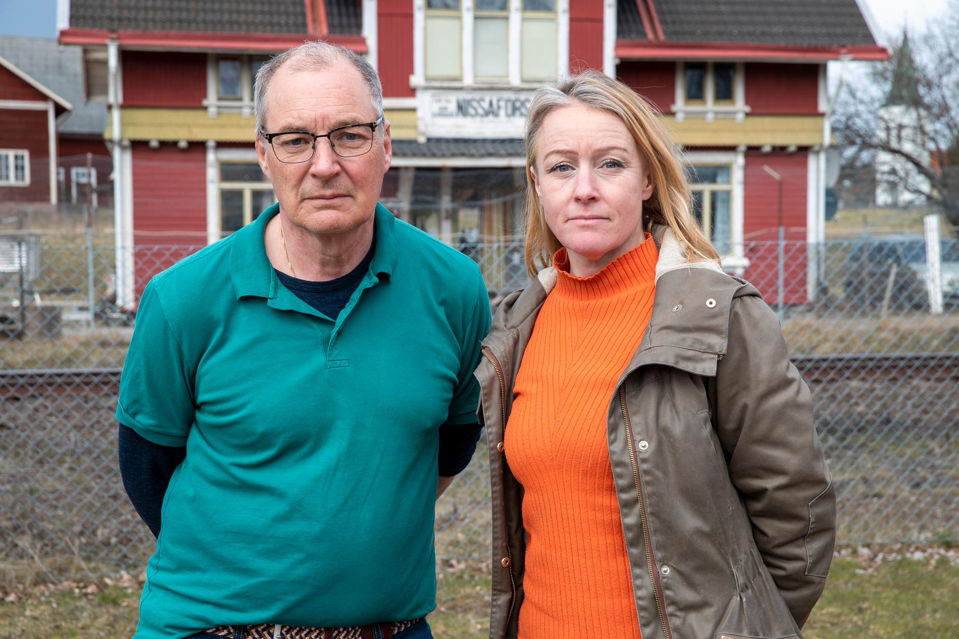 Aftonbladets team i Nissafors, reporter Susanna Nygren och fotograf Krister Hansson.
