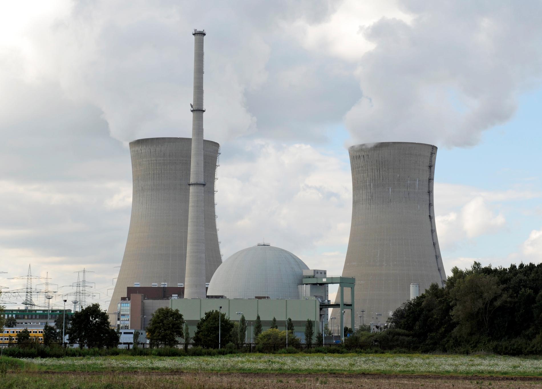 Kärnkraftverket Grafenrheinfeld i Tyskland, som lades ner 2015. 