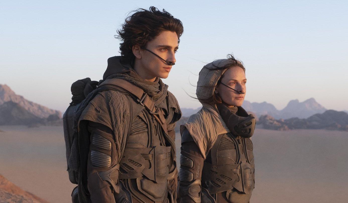Timothée Chalamet och Rebecca Ferguson i ”Dune”.