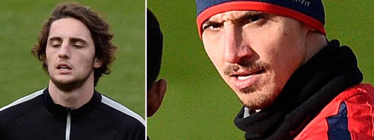 Adrien Rabiot och Zlatan Ibrahimovic ska ha hamnat i gräl.