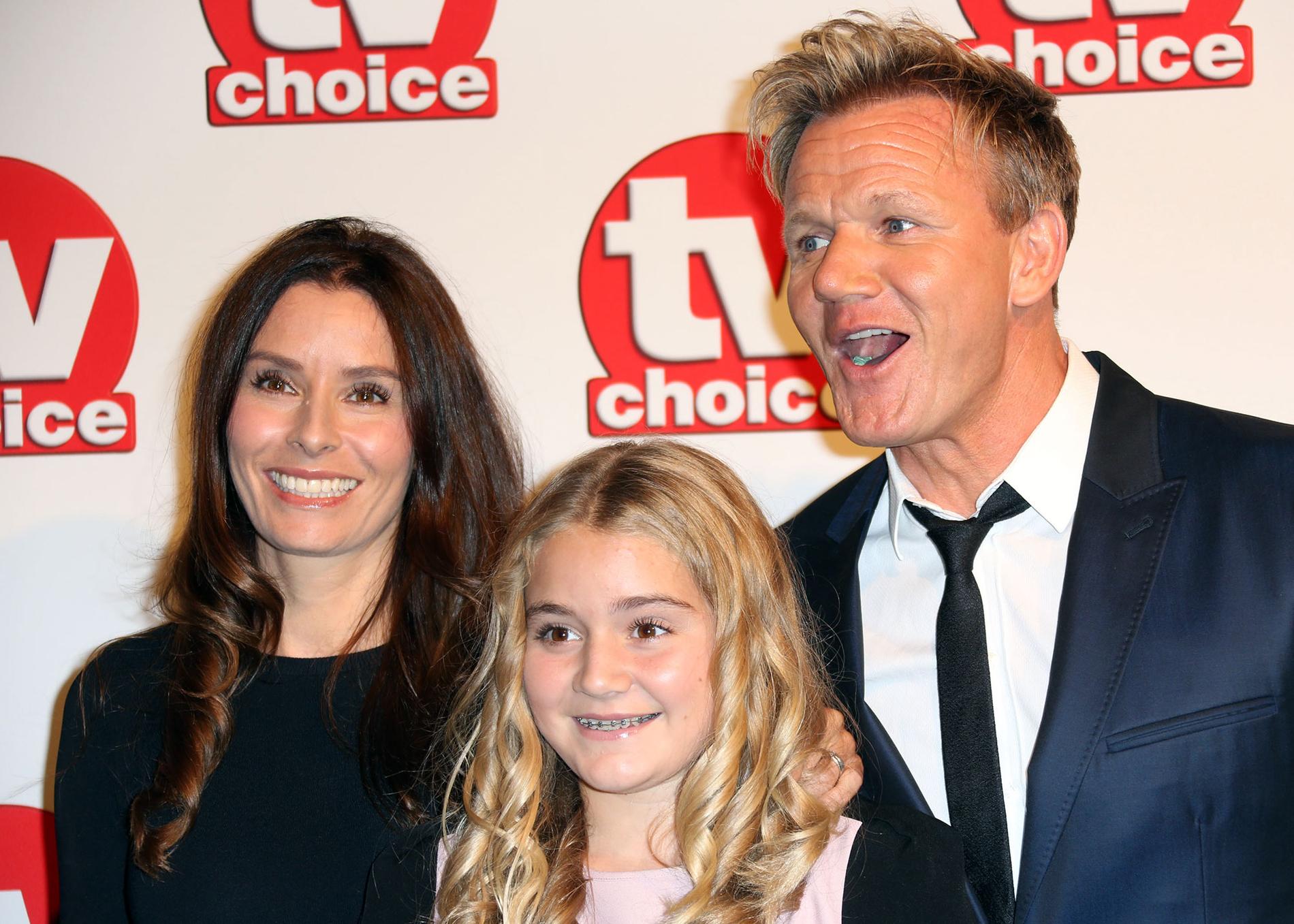 Gordon Ramsay med hustrun Tana och dottern Matilda. 2014.