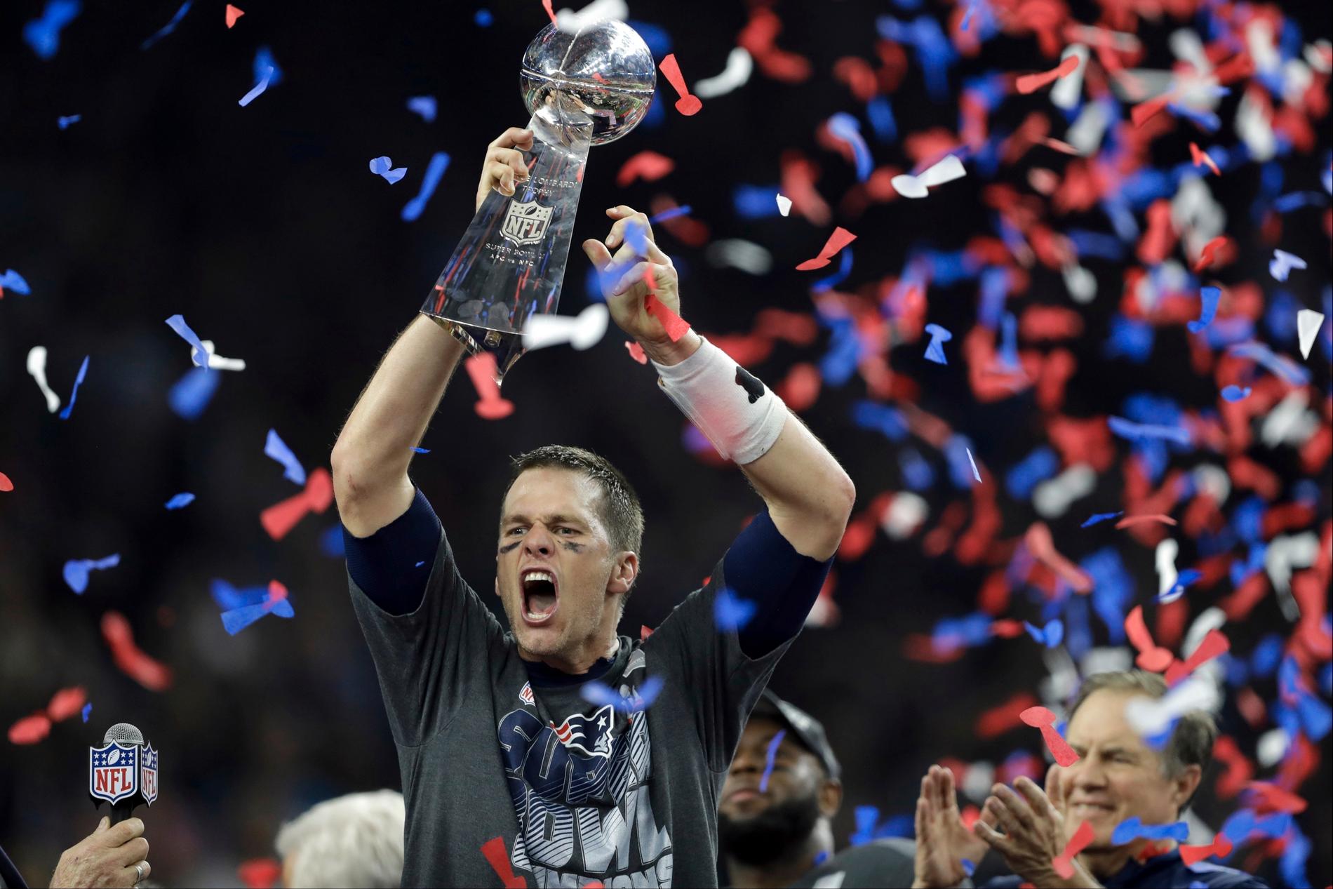 Tom Brady vinner Super Bowl med New England 2017 – nu har han chansen med Tampa. 