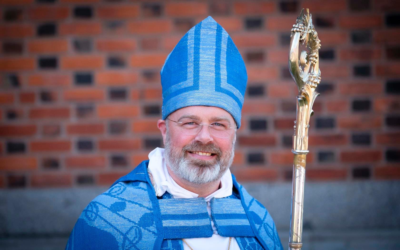 Thomas Petersson under biskopsvigningen i  i Uppsala domkyrka den 3 juni 2018. 