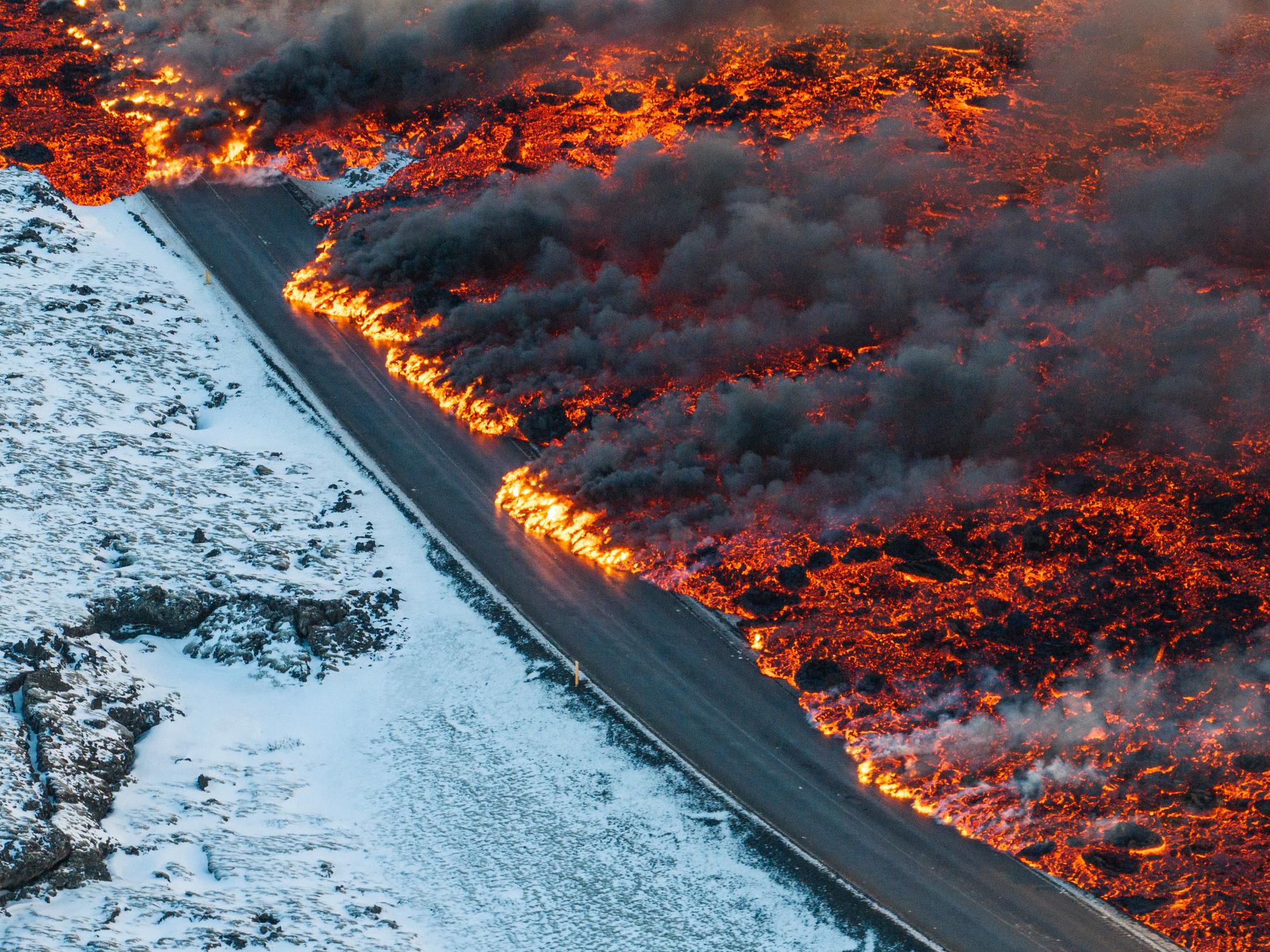 Ett nytt vulkanutbrott inträffade på Island.