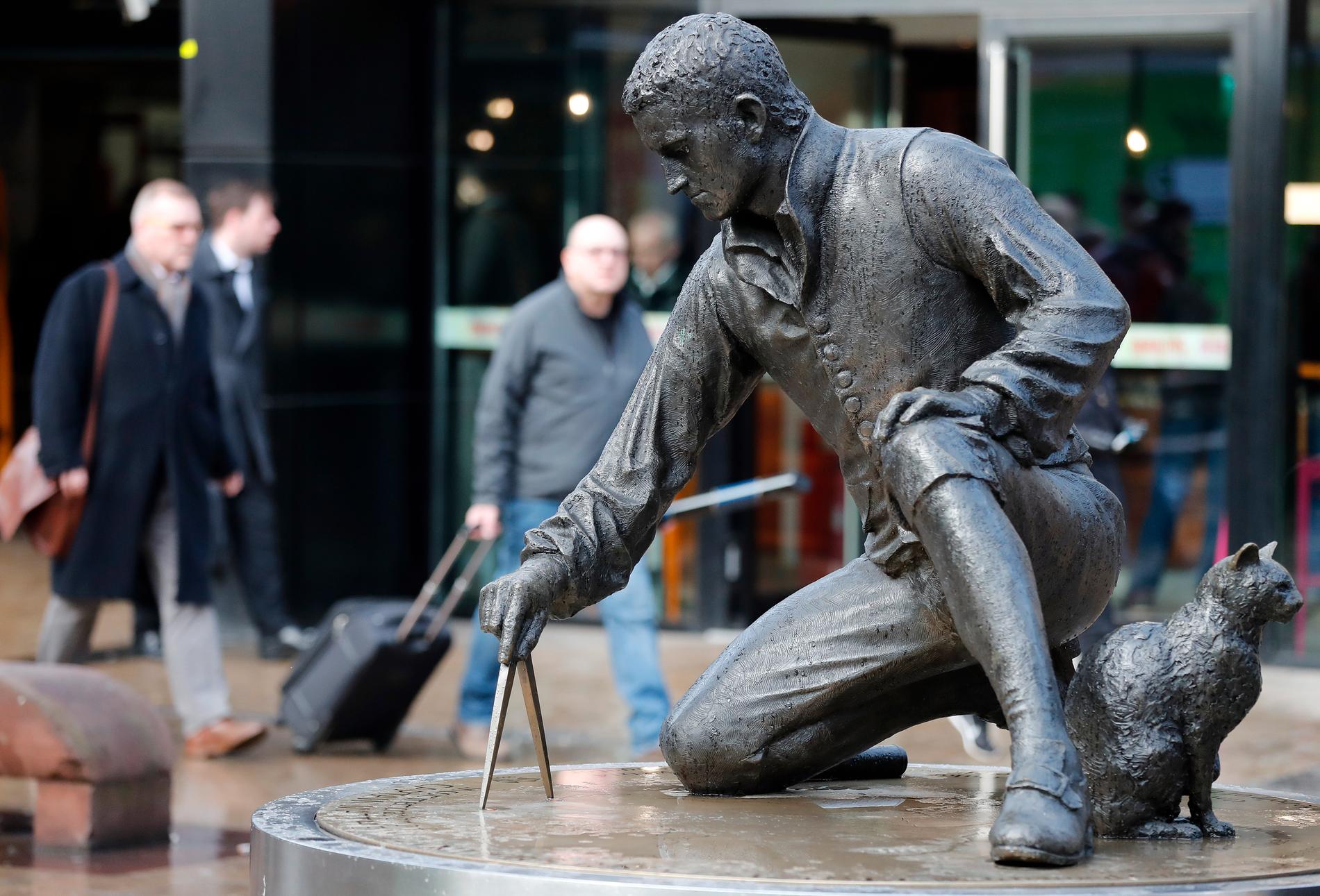 Matthew Flinders, här i form av staty utanför järnvägsstationen Euston i London. Arkivbild.