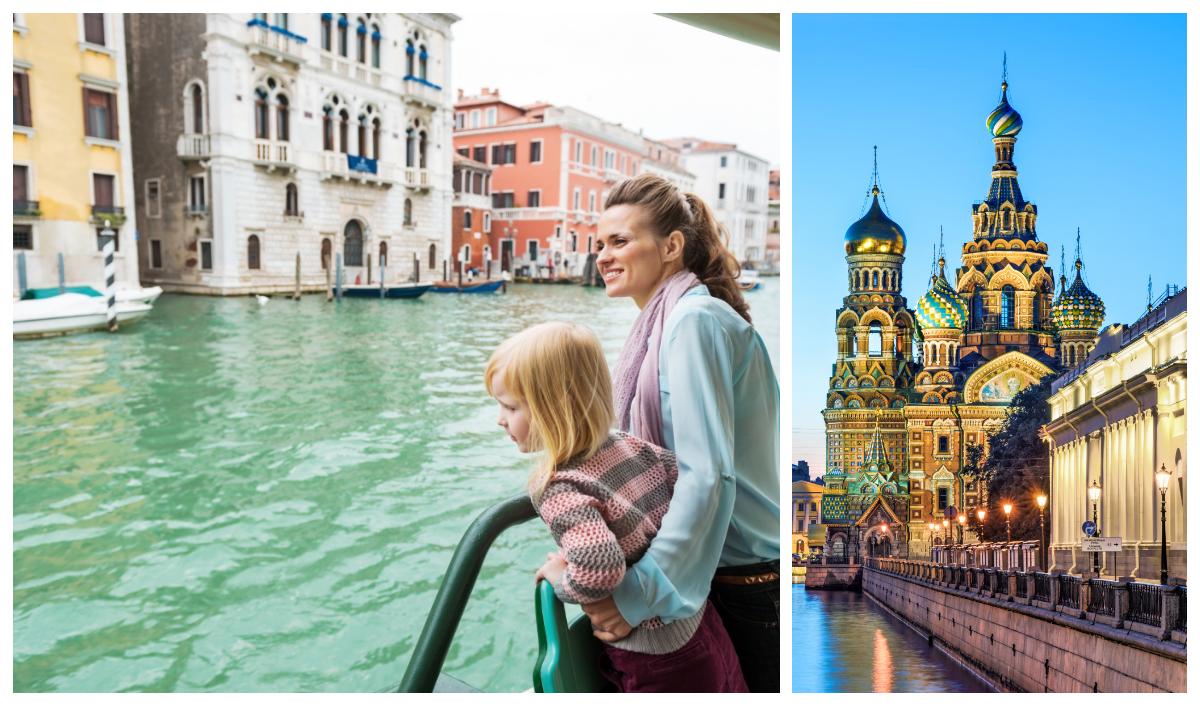 Vart vill du resa - Venedig eller Sankt Petersburg?