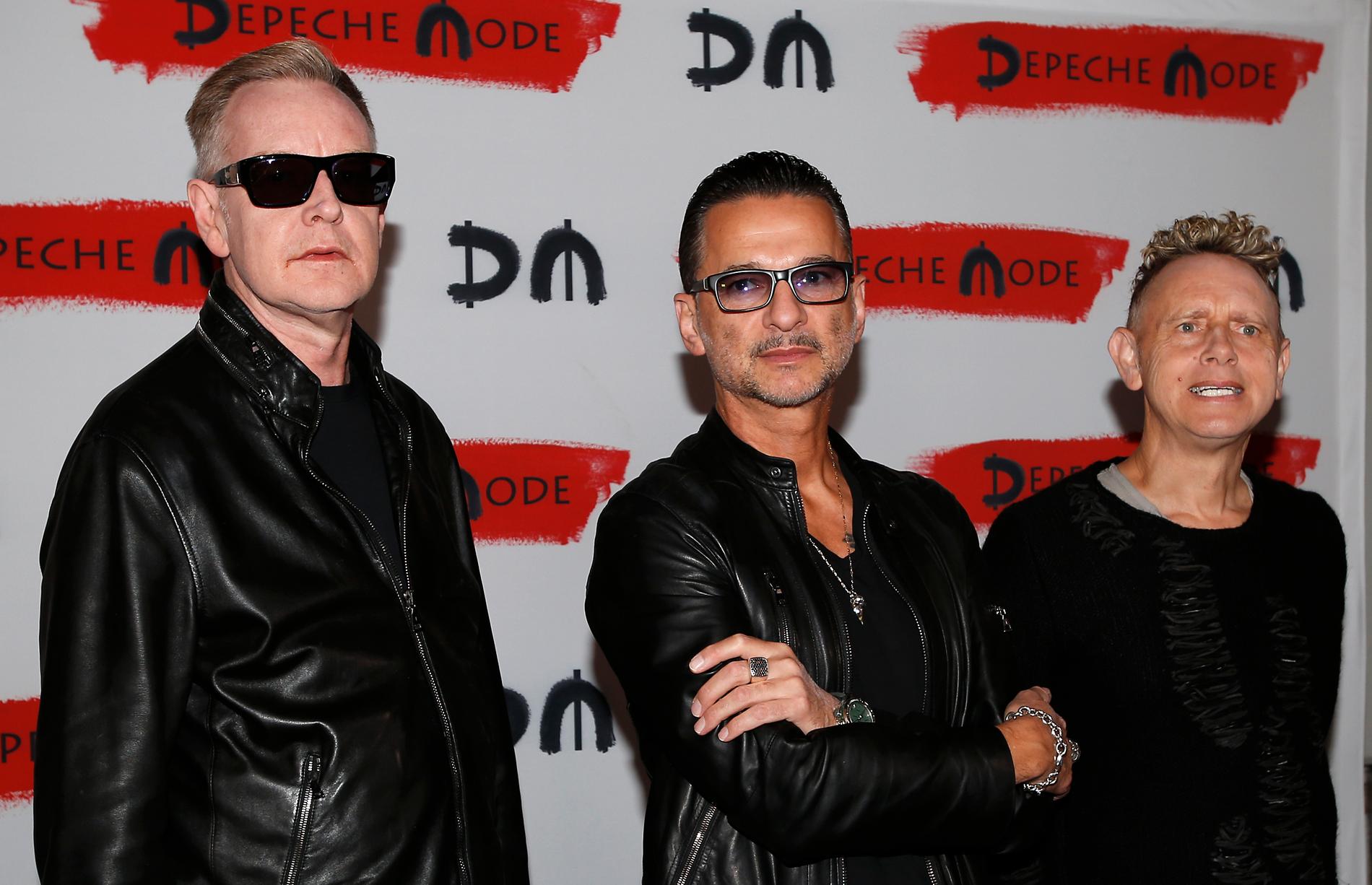 Andrew Fletcher, Dave Gahan and Martin Gore 2016.
