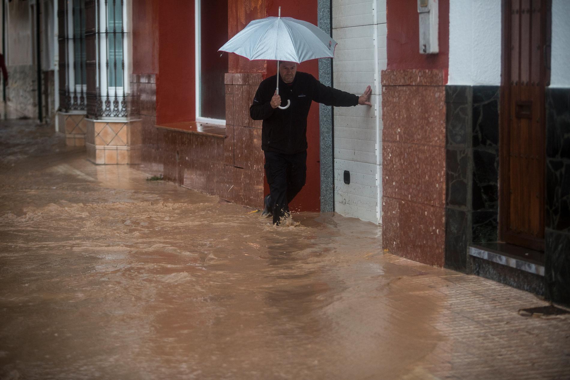 Spanien har drabbats av kraftigt regn på flera håll. Arkivbild.