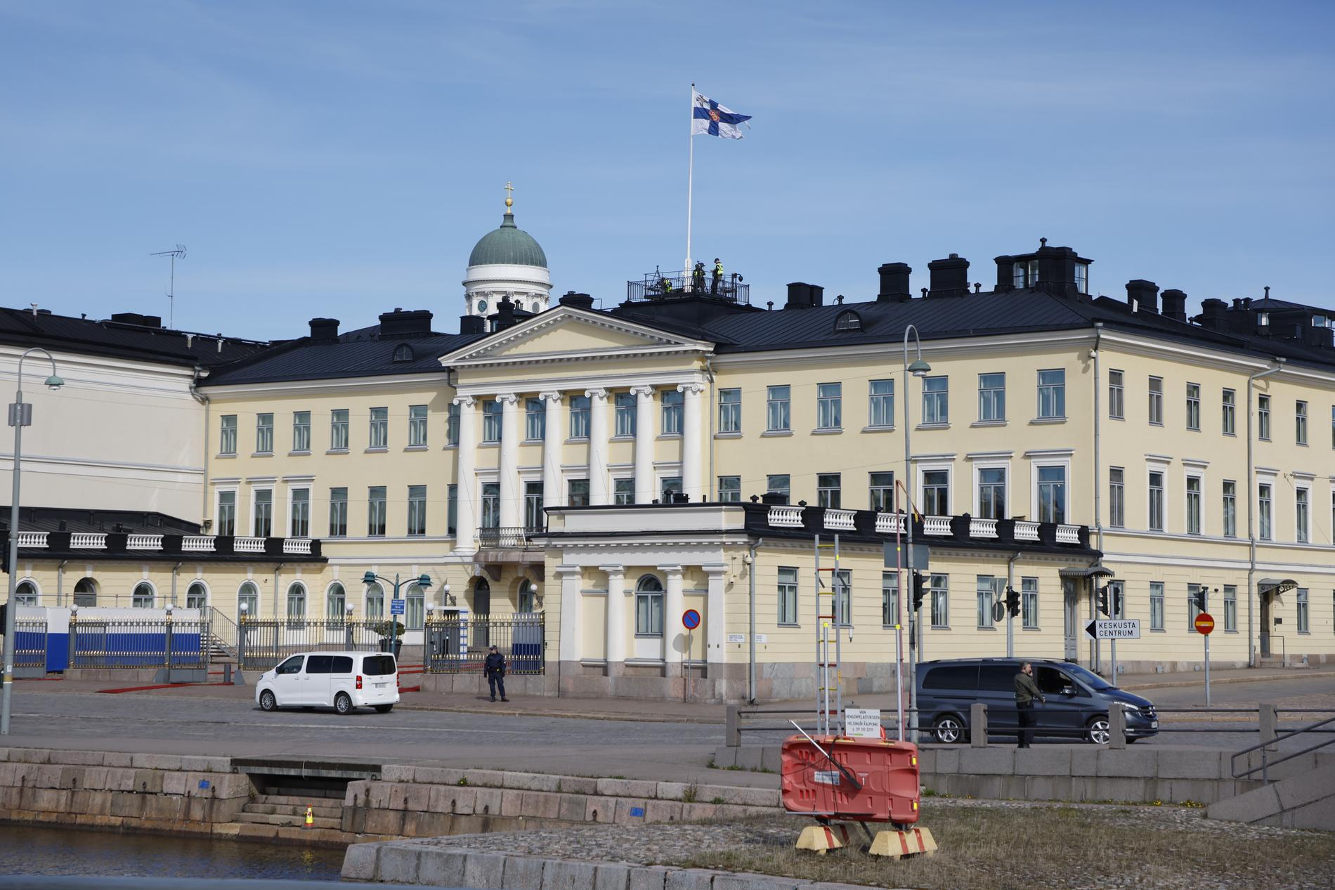 Presidentens slott vid Salutorget i Helsingfors.