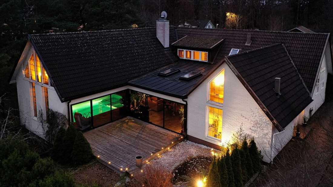 ”Soldoktorns” villa på totalt 369 kvadratmeter i Hallstahammar i Västmanland.