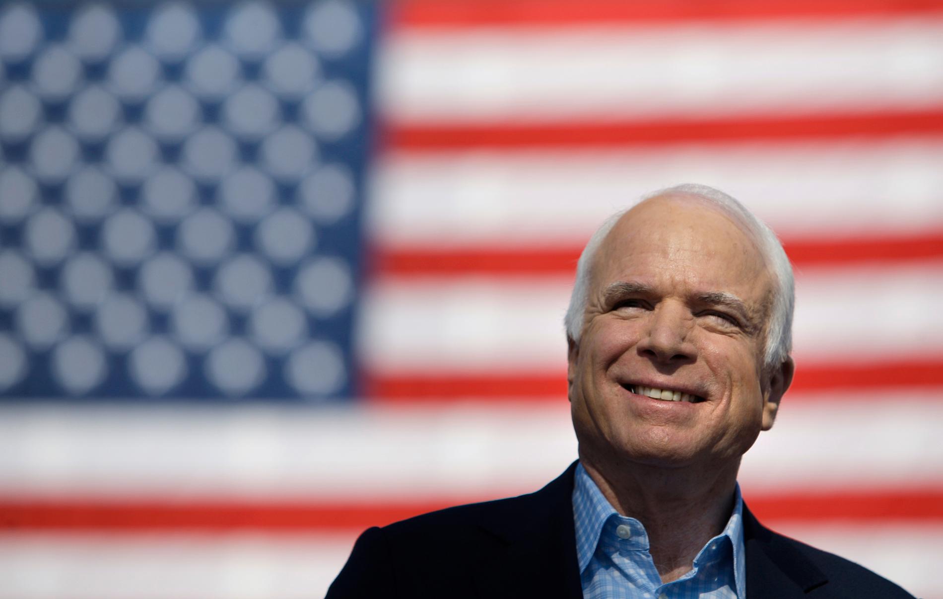 John McCain under presidentvalet 2008.